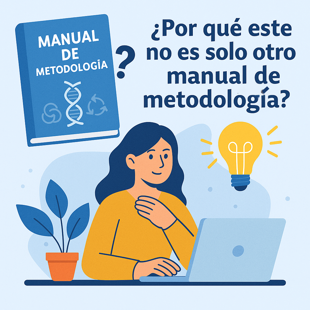Ilustración digital sobre cómo usar herramientas de IA para organizar proyectos académicos.