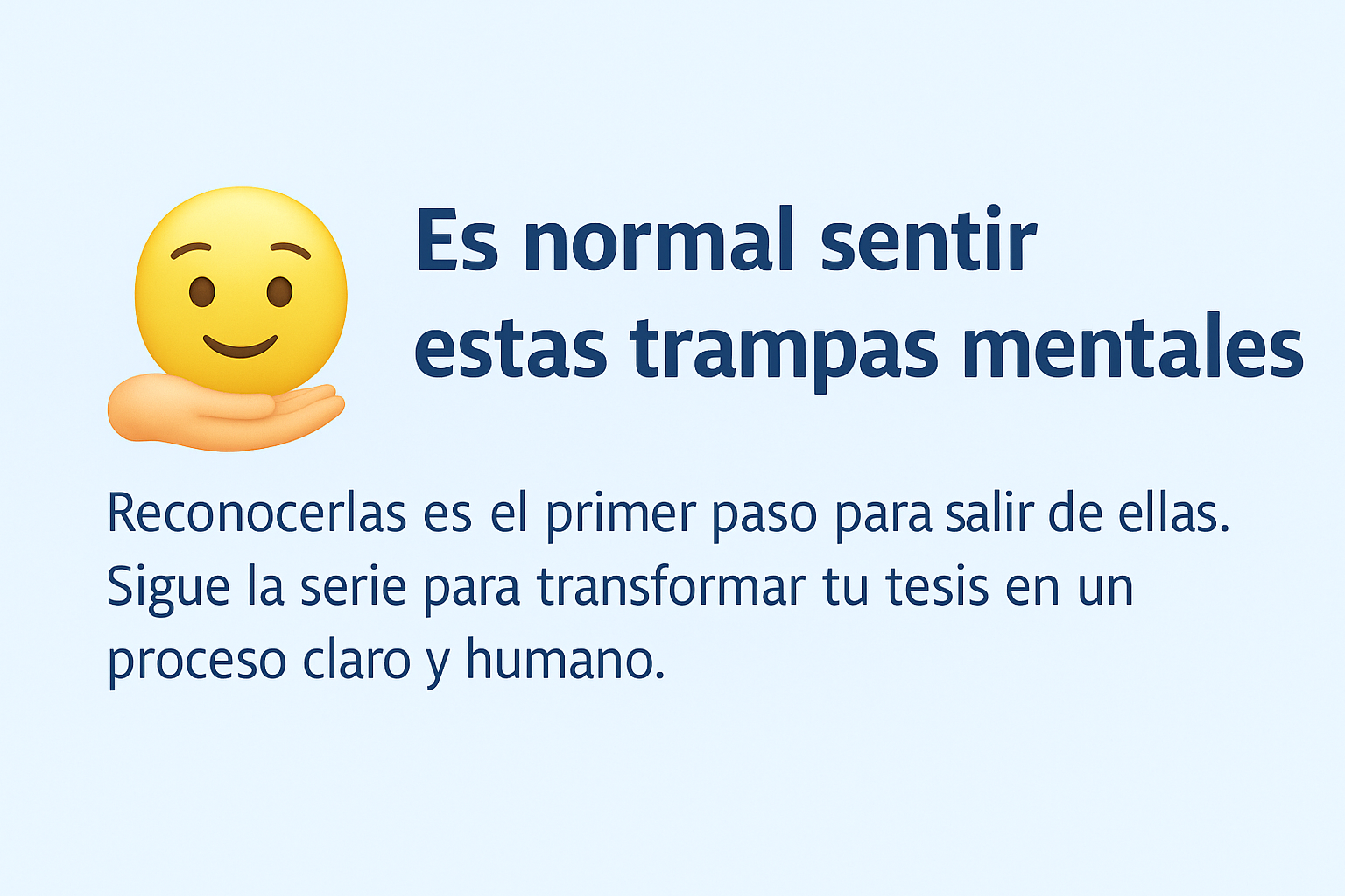 Ilustración de cierre que invita a compartir experiencias y seguir adelante con el proceso de tesis.